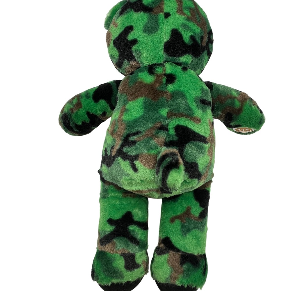 Build-A-Bear Workshop Camouflage Military Bear Stuffed Animal Plush 16" READ - Picture 4 of 6
